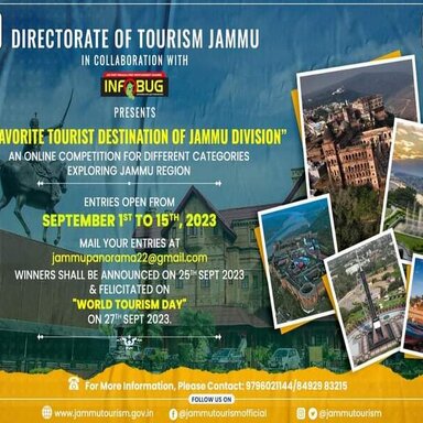 My Favourite Tourist Destination of Jammu Division - An online competition for different categories exploring Jammu Region. event image