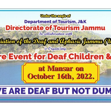 Exposure Event for Deaf Children and Adults, Mansar event image